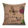 Linen Pillowcase Home Cute Butterfly Sofa Pillowcase Office Nap Pillow