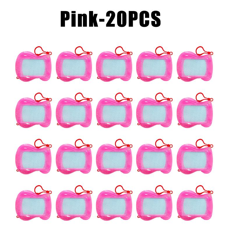 Kids Magnetic Doodle Board Keychain Portable LCD Writing Tablet Mini Drawing Pad Travel Toy Educational Erasable Gift