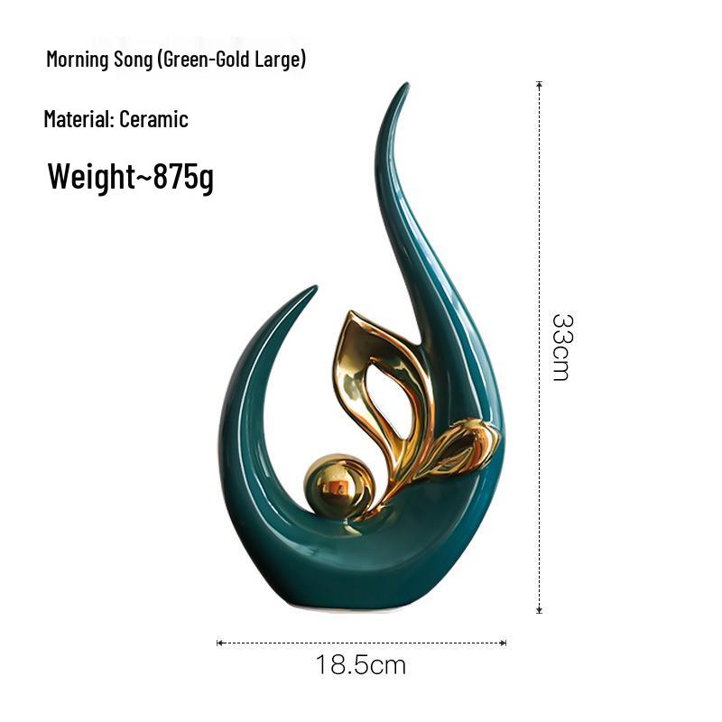 European Ceramic Time Flies Ornament: Elegant Art Decor for Home or Office