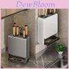 Kitchen Knife Holder Wall Mount With Aluminum Alloy Material For Home Cooking Storage