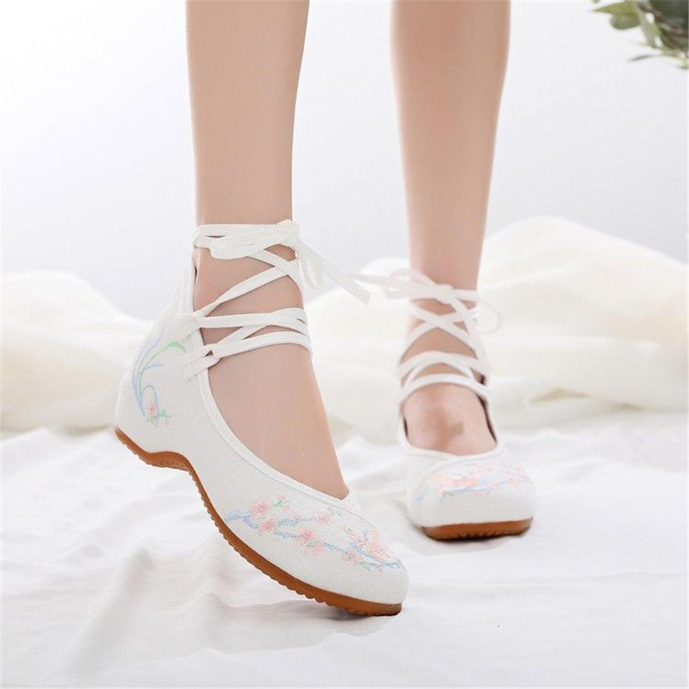 sapatos femininas women fashion plus size high quality spring & summer buckle strap canvas shoes dance shoes ab649