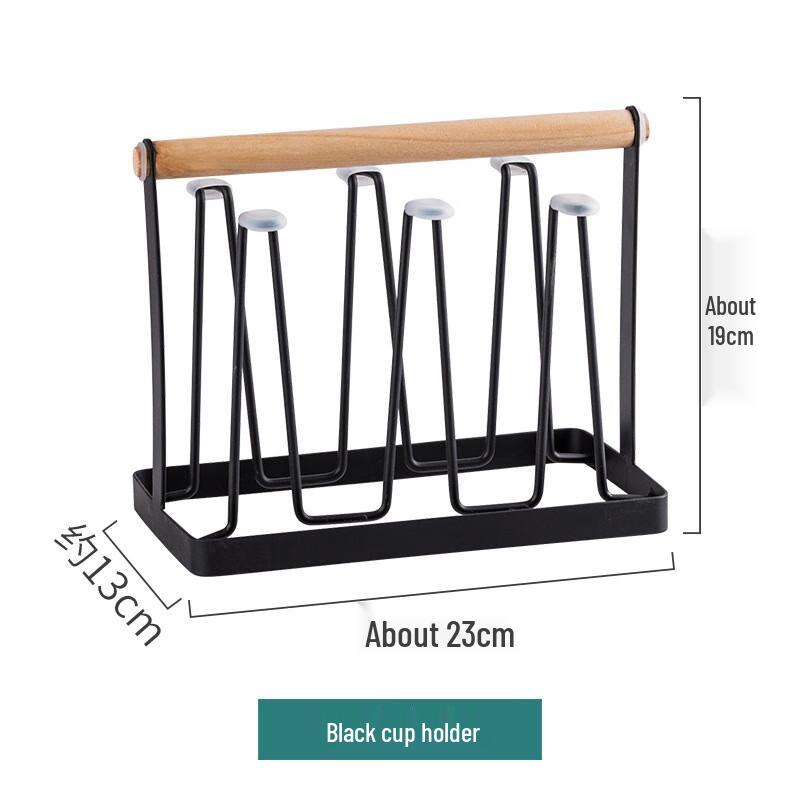 ZISIZ Simple Ceramic & Iron Coffee Mug Drying Rack