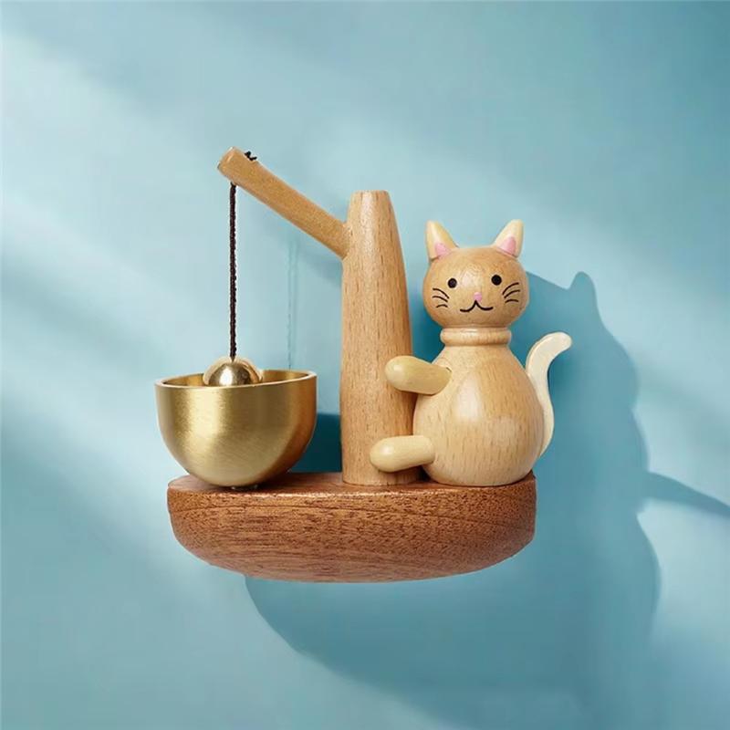 Wooden Door Bell Wind Chime, Room Decor, Garden Landscape Bell, Shopkeeper Reminder