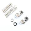 1 Pair Chrome Front Turn Signal Relocation Kit For 39mm 49mm Sportster FXR FXD D