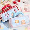 Large Capacity Pencil Case House Design Pen Bag Fashion Pencil Pouch  School Supplies