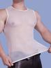 Herren Mesh Durchsichtig Tanktops Sexy Formgebende Weste Dünn Atmungsaktiv Mann Sommer Party T-Shirts Ärmellos Nachtclub Tanz