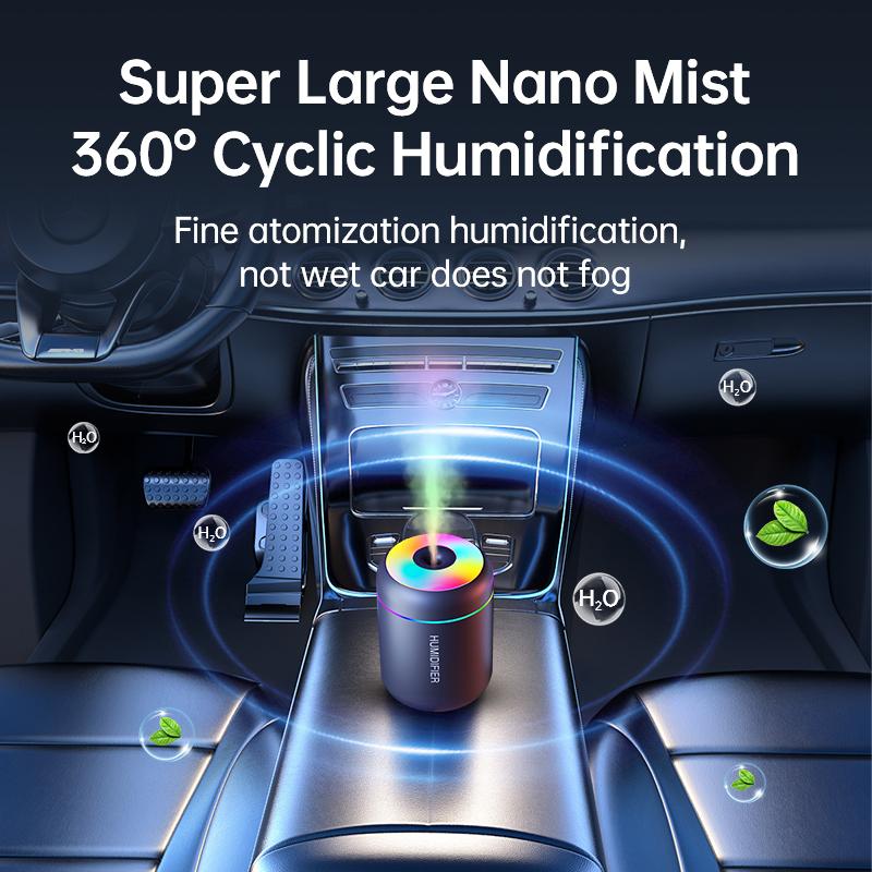 Portable 180ML Mini USB Humidifier Car Aroma Diffuser With 7 Color LED Lights Ultrasonic Mist Maker Essential Oil Aromatherapy Air Purifier For Home