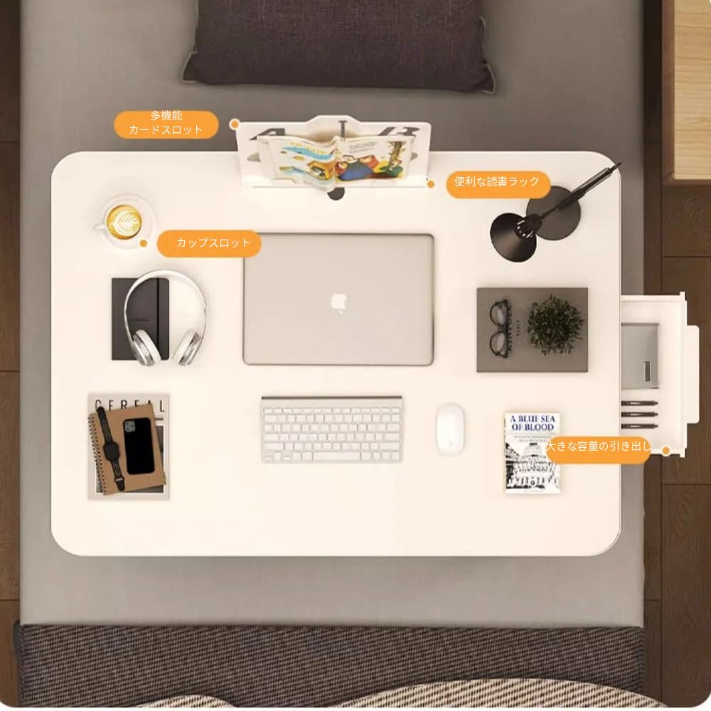 Eternal Wings Klappbarer Computer-Niedriger Nachttisch-Couchtisch mit Laptop-Kaffee-PC Große Kapazität Geeignet für 4 Farben Tisch, Schreibtisch, Tisch, Tisch, Rille,