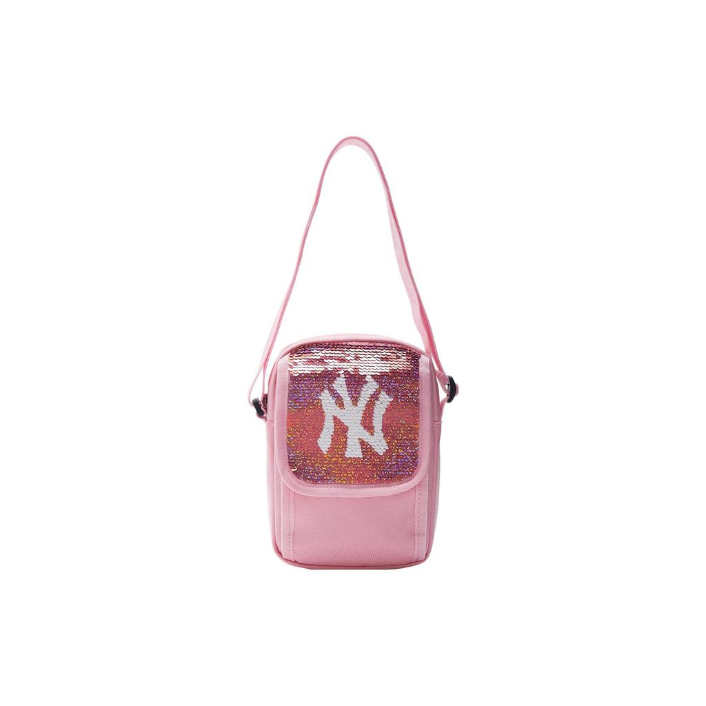 MLB New York Yankees Adjustable Shoulder Strap Nylon Crossbody Bag Women bags Pink 7FCRB034N-50PKL