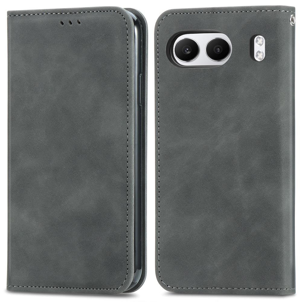 For OnePlus Nord 4 Leather Case with Card Holder Magnetic Absorption Phone Cover