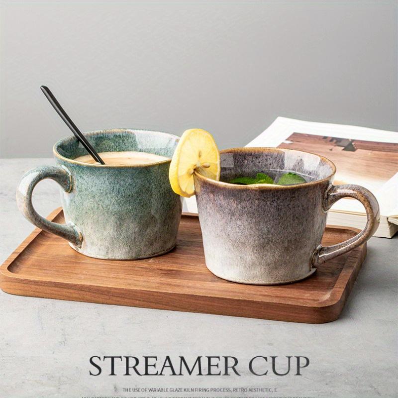 Valentine's Day Must-have Gift Couple Cups Best Friend Cup Mug Coffee Cup Home Use Retro Kilnfired Glaze Ceramic for Shop Office