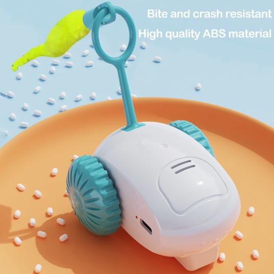 Turbo Tail Cat Toy Interactive Cat Mouse Toy USB Rechargeable Automatic Moving Teaser Toy for Indoor Cats