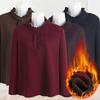 Plus Velvet Bottoming Shirt Spring and Autumn Ladies Half Turtleneck Large Size Long-sleeved T-shirt