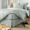 Drap plat - Gaia - Eucalyptus - 270 x 300 cm - 100% gaze de coton - Lavable en machine