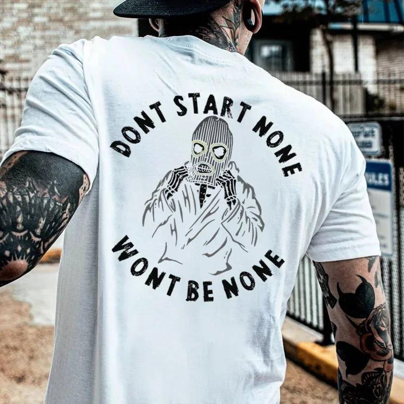 Men Clothing Heavy Metal Rock Skull Graphic Tshirts Grunge Punk Gothic Short-sleev Tops Male Oversized Tees Camiseta Hombre