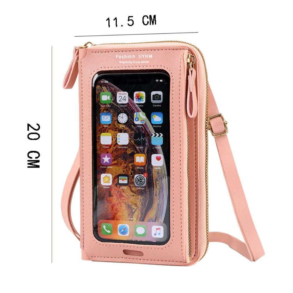 Damen Umhängetaschen Touchscreen Handy Geldbörse Mode Schultertasche Handy Mini Geldbörse Kartenhalter Handtasche Mode
