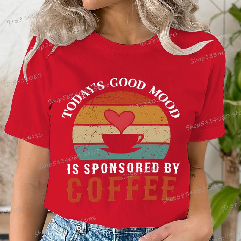 Unisexs Love Coffee Graphic Tee Coffee Lover Retro Vintage T Shirts Casual Crew Neck Short Sleeve Tshirt Trendy Unisex Clothing