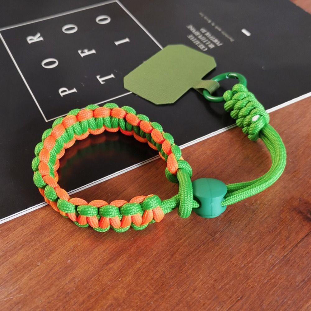 Colorful Woven Adjustable Phone Straps Hand-woven Braided Colorful Wrist Straps Mobile Phone Case
