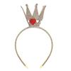 Sparkling Tiaras Crown Headband for Party Hollowed Heart Hairhoop Hair Accessory for Parties and Birthday Festival Supply