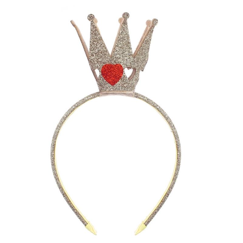 

Sparkling Tiaras Crown Headband for Party Hollowed Heart Hairhoop Hair Accessory for Parties and Birthday Festival Supply 1