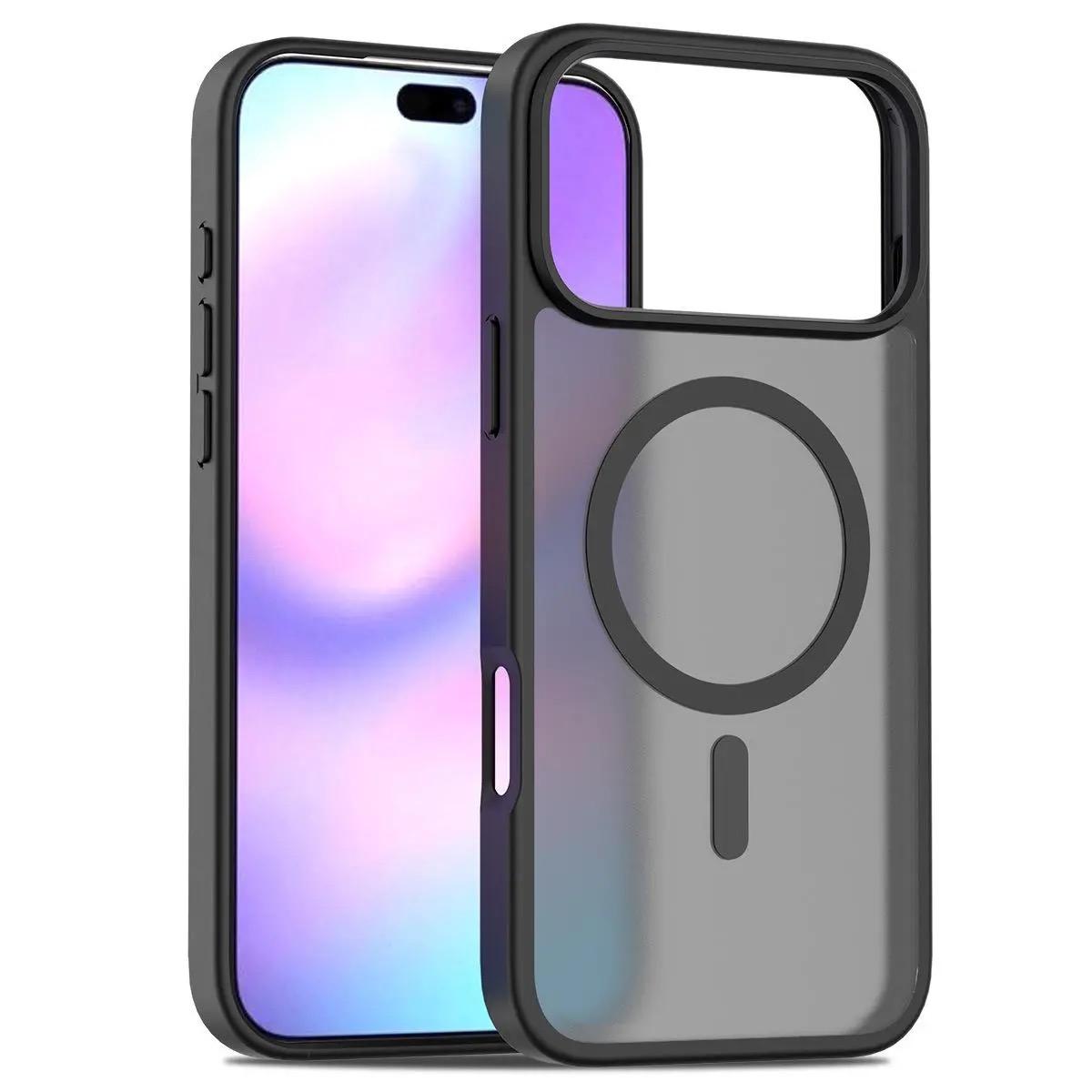 

2025 Роскошный Матовый Ультратонкий Прозрачный Чехол для Беспроводной Зарядки Magsafe для iPhone 17 Air IPHONE 17 Pro Max Твердая ПК Крышка For iPhone 17 Pro