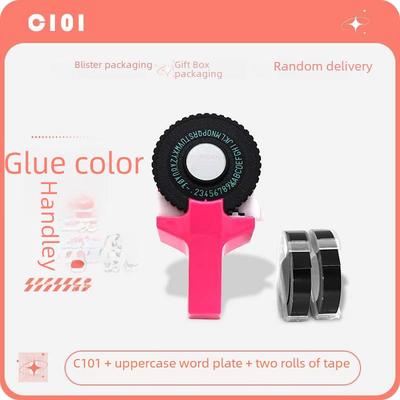 TikTok Xidi C101 Mini macchina manuale per etichette e goffratura con nastro decorativo e funzionalità di incisione.