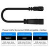 20cm 90-Degree Right-Angle Micro HDMI-compatible Male to Female Extension Cord Adapter Cable for HDTV