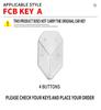 2023 Fangchengbao 5 Car Key Case - Explorer Edition Metal Luminous Shell and Buckle Bag