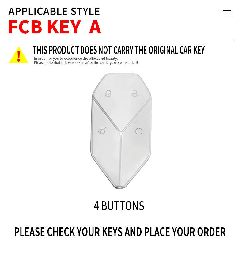 2023 Fangchengbao 5 Car Key Case - Explorer Edition Metal Luminous Shell and Buckle Bag