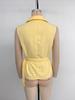 European & American 2026 Summer Women's Sleeveless POLO Collar Waist-Cinching Pullover Shirt