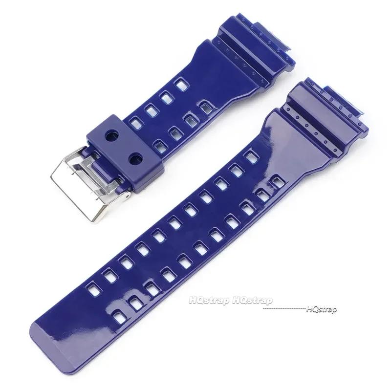 16mm Silicone Watchband for GA-110 GA-100 GA-120 GD-100 G-8900 Waterproof Rubber Men Watch Band Replacement Strap