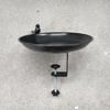 Metal Detachable Bird Bath And Feeder for Garden 2-in-1 Outdoor Waterer & Feeder Rust-Proof No-Drill Rail Mount Bird Watering Basin for Patio Balcony