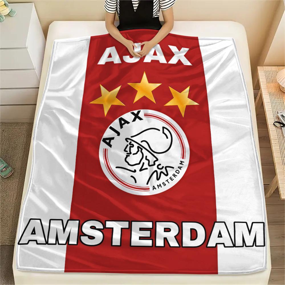 AFC Ajax poster  FlAannel Blanket, High quality Comfortable for All Seasons, Home Decor, Warmth and Comfort