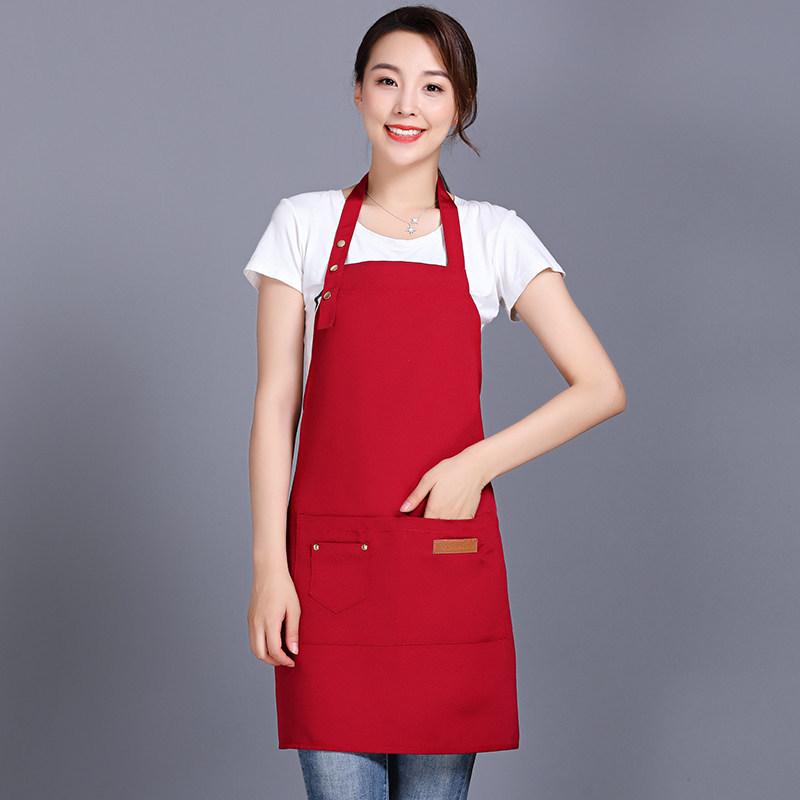 Waterproof Logo Print Canvas Waist Apron for Salon & Florist Technicians