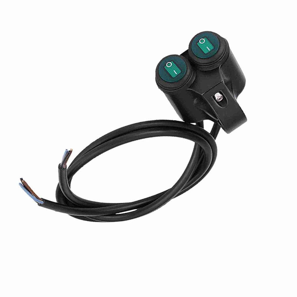22mm Universal Motorrad Lenker Scheinwerfer Bremse Nebelscheinwerfer Hupe Doppelter Bedienknopf Schalter