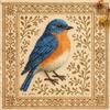 Bird Embroidery Craft Set For Adults Kids Detailed Pattern Guide Cloth Materials Art Project