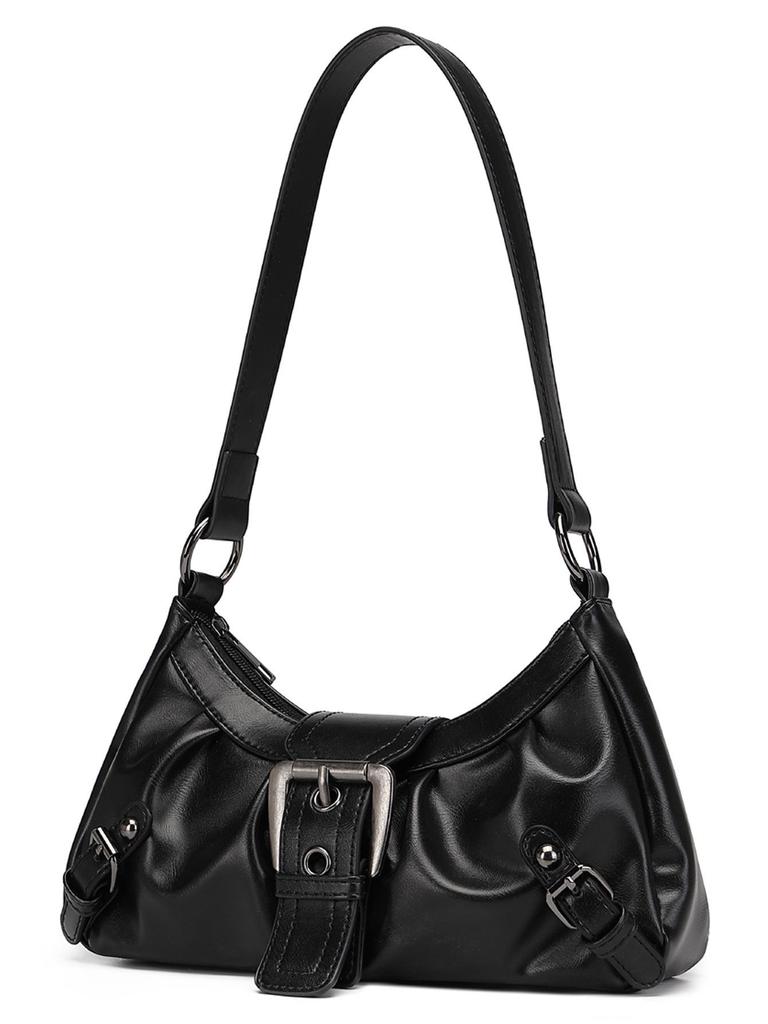 2025 Spring/Summer Y2K PU Leather Underarm Shoulder Handbag - Spicy Girl Style