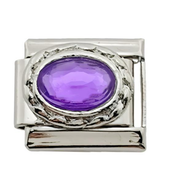 Enamel DIY Inlaid Titanium Steel Italian Charm Bracelet