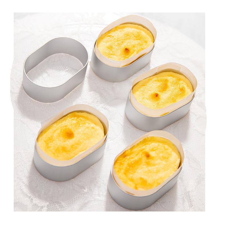 Nerezová hliníková forma na polovařený sýr Mousse kroužek Forma na sušenky a dorty DIY Pečicí nástroje Kruhová forma na pečení sušenek LS