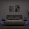 Bedside Table - Maison Exclusive - White - RGB LED - 1 Drawer (pack of 2)