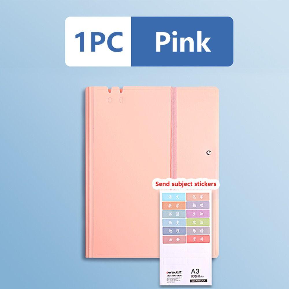High Quality Strap Design A3 File Folder Multifunction Clipboard Document Classification Organizer Students