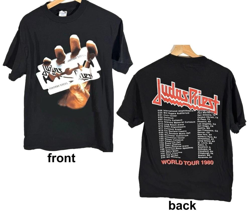 HOT Judas-Priest British Steel 1980 Vintage T-Shirt Unisex T-Shirt M