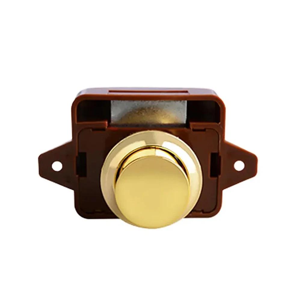 Schlüssellose RV-Schrankschlösser, Schranktürverschlüsse, Schubladenschlösser, schlüsselloser Knopf aus Zinklegierung für Wohnmobile, Wohnmobile, Wohnwagen