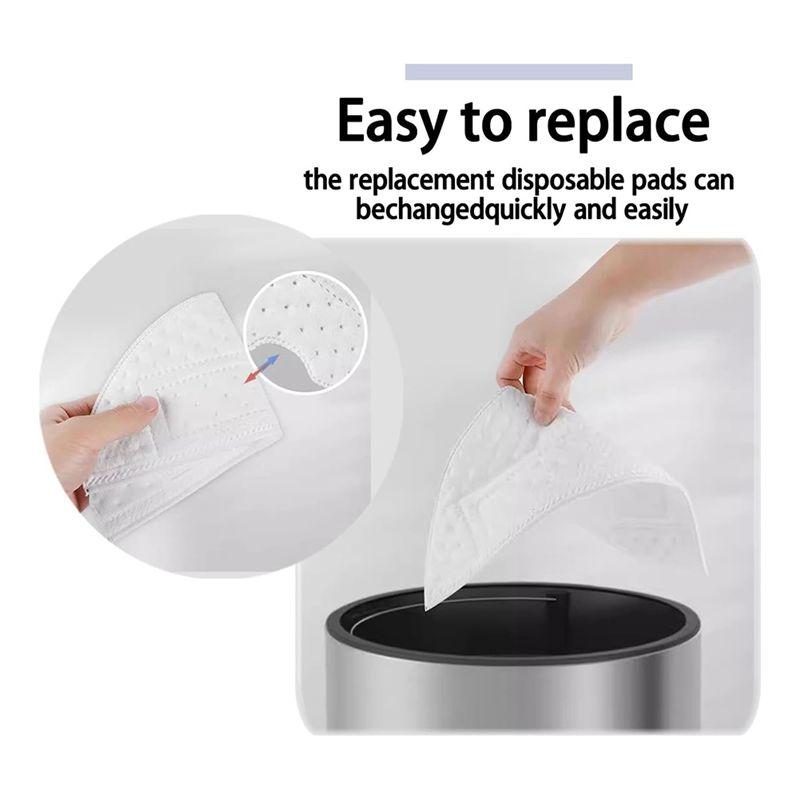 AEE4-60 Pcs Disposable Mopping Pads For Roborock S7/ S7+/ S7 Maxv/ S7 Maxv Ultra/ S7 Maxv Plus/ S7 Pro Ultra Robotic Vacuum