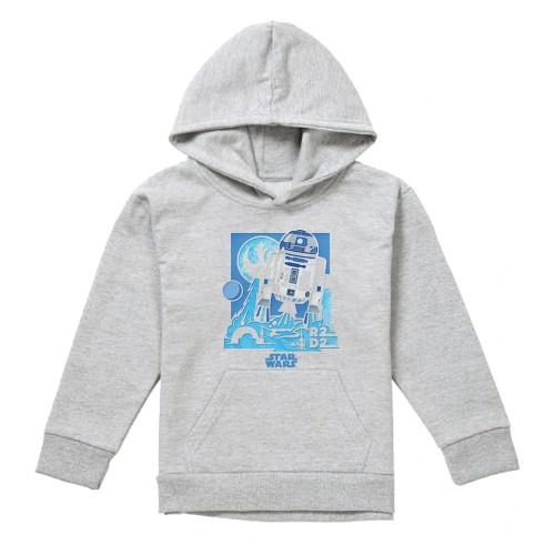 Star Wars Childrens/Kids Papercut R2-D2 Heather Pullover Hoodie