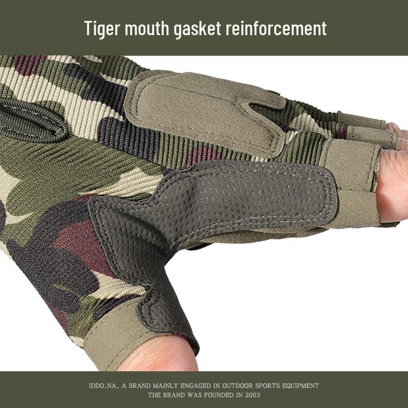 Men's Non-Slip Half-Finger Gloves - Durable for Spring/Summer Cycling, Mountaineering, Outdoor Sports, Training, and Fitness