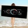Car Racing Dashboard Area Bath Towel Microfiber Soft Water Absorbing Breathable For Girl Kids Decorative Cartoon Beach Towel