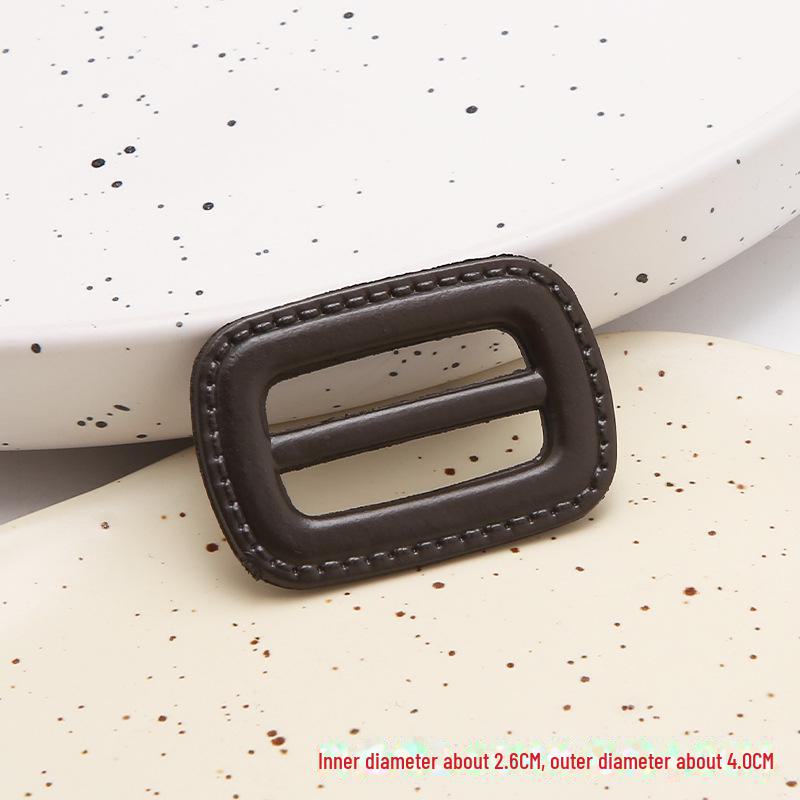 Japanese High-End Windbreaker with Rectangular Imitation Leather Buckle and Adjustable Backpack Strap