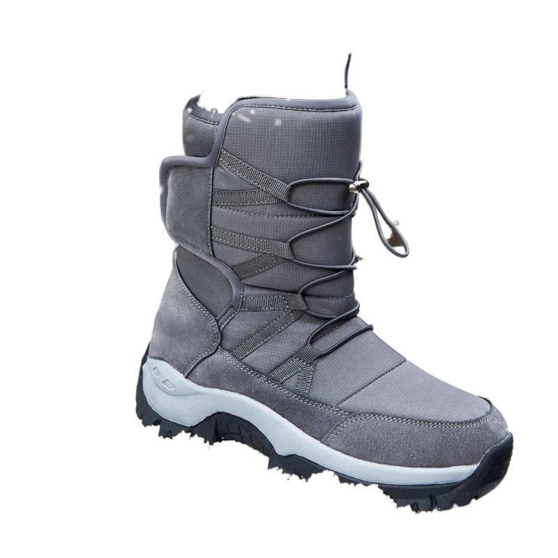 Snow boots winter velvet warm cotton shoes high-top large-size cotton boots outdoor ski shoes