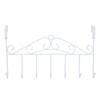 Over The Door Hook Rack Detachable 7 Hooks Door Hanger Organizer for Towels Handbags Coats White